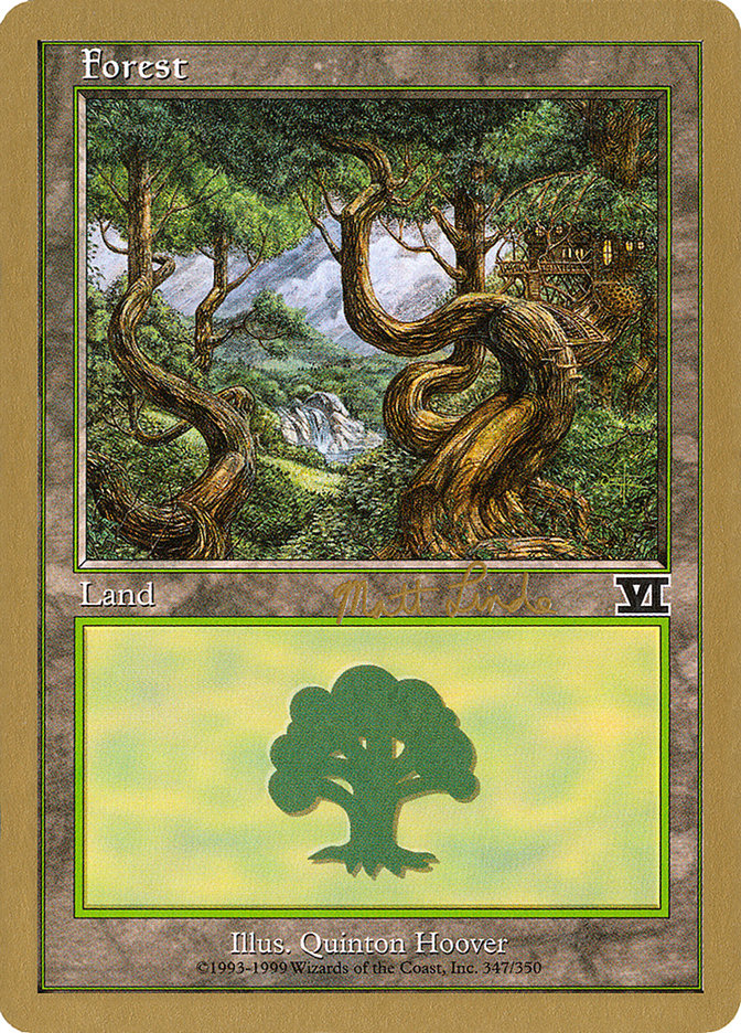 Forest (ml347b) (Matt Linde) [World Championship Decks 1999] | Odin's Place