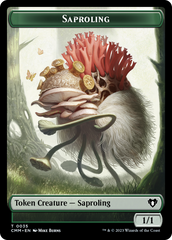 Saproling // Dragon (0021) Double-Sided Token [Commander Masters Tokens] | Odin's Place