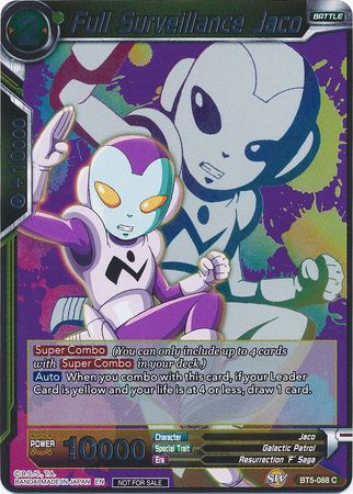 Full Surveillance Jaco (Event Pack 4) (BT5-088) [Promotion Cards] | Odin's Place