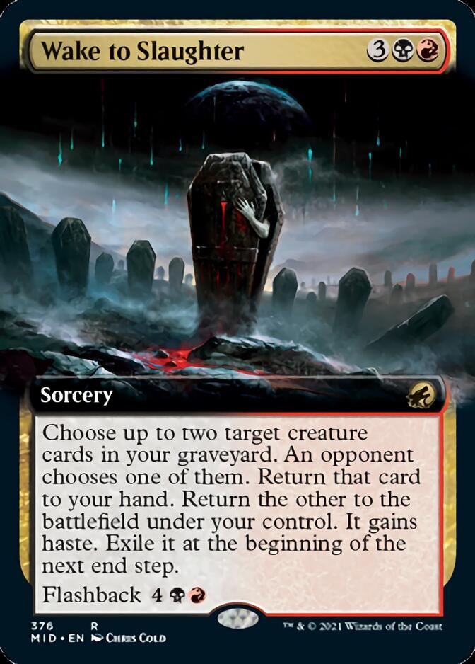 Wake to Slaughter (Extended Art) [Innistrad: Midnight Hunt] | Odin's Place