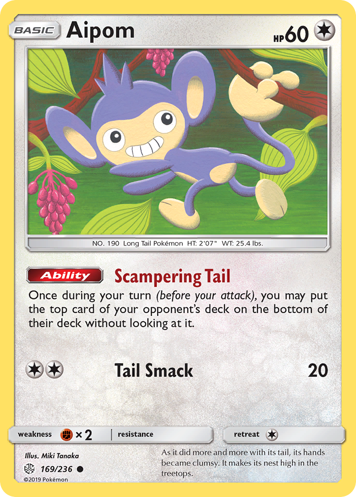 Aipom (169/236) [Sun & Moon: Cosmic Eclipse] | Odin's Place