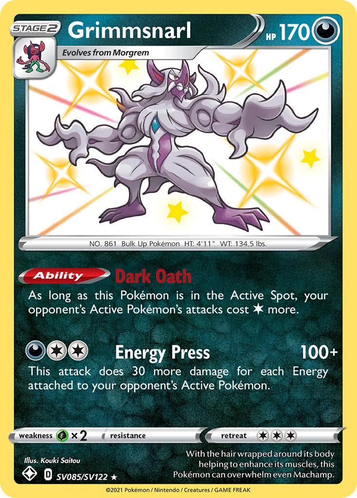 Grimmsnarl (SV085/SV122) [Sword & Shield: Shining Fates] | Odin's Place