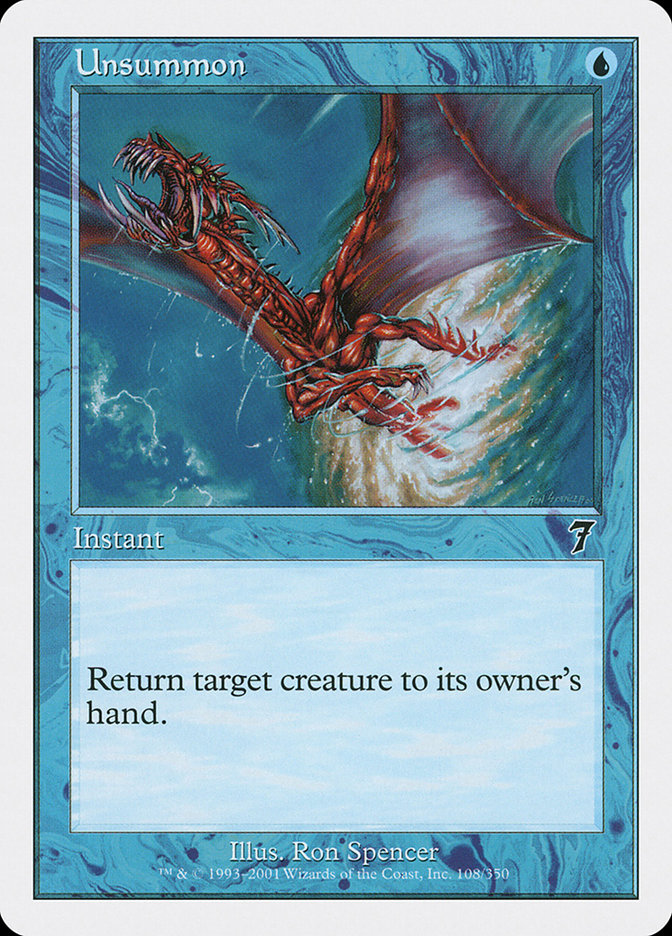 Unsummon (108) [Seventh Edition] | Odin's Place