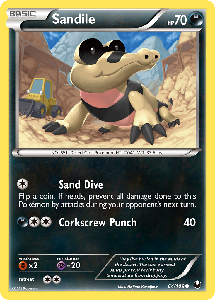 Sandile (64/108) [Black & White: Dark Explorers] | Odin's Place