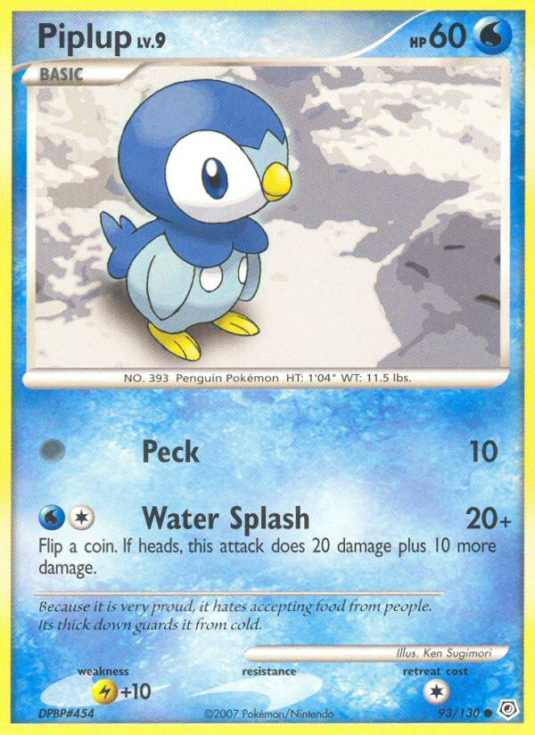 Piplup (93/130) [Diamond & Pearl: Base Set] | Odin's Place