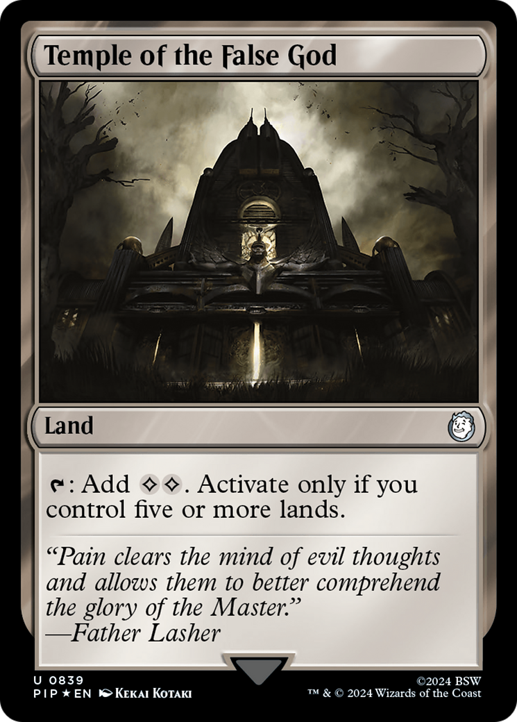 Temple of the False God (Surge Foil) [Fallout] | Odin's Place