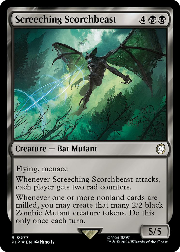Screeching Scorchbeast (Surge Foil) [Fallout] | Odin's Place
