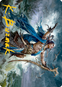 Lier, Disciple of the Drowned Art Card (Gold-Stamped Signature) [Innistrad: Midnight Hunt Art Series] | Odin's Place