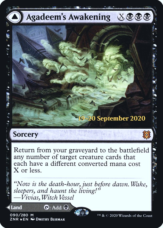 Agadeem's Awakening // Agadeem, the Undercrypt [Zendikar Rising Prerelease Promos] | Odin's Place