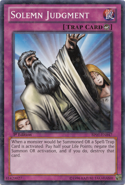 Solemn Judgment [BP01-EN047] Starfoil Rare | Odin's Place