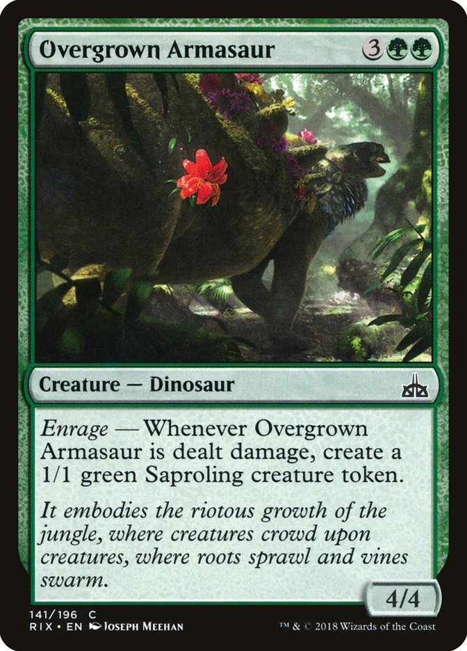 Overgrown Armasaur (141) [Rivals of Ixalan] | Odin's Place
