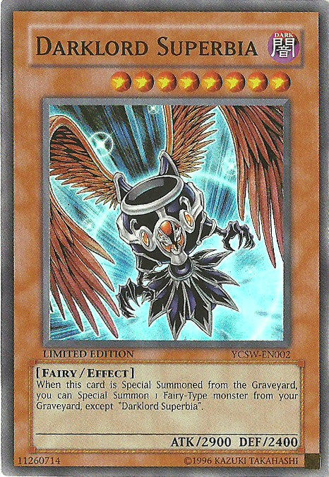 Darklord Superbia [YCSW-EN002] Super Rare | Odin's Place