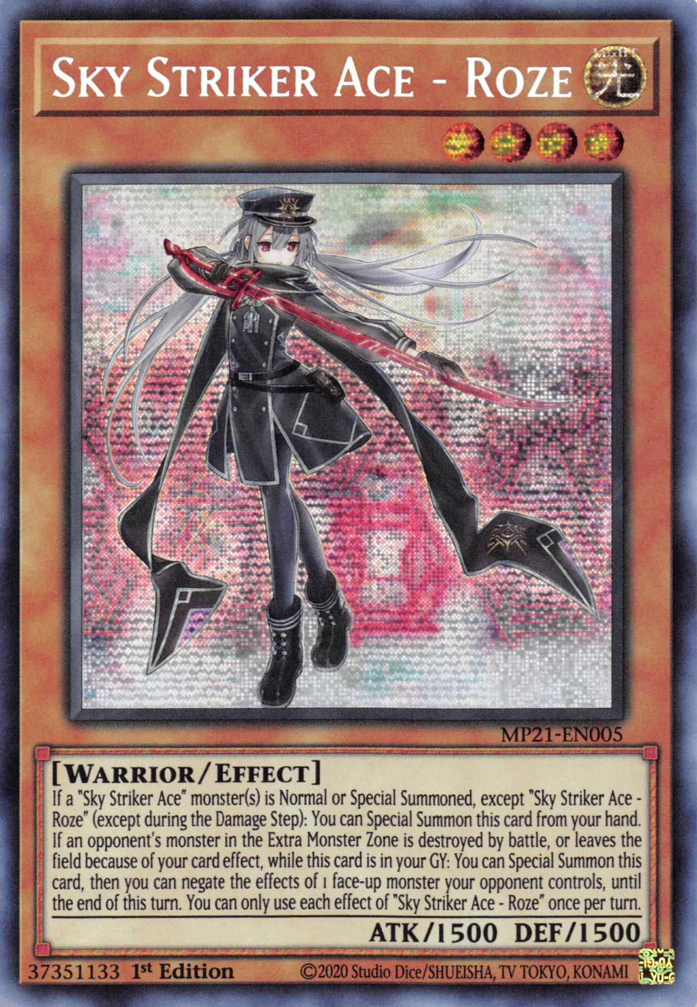 Sky Striker Ace - Roze [MP21-EN005] Prismatic Secret Rare | Odin's Place