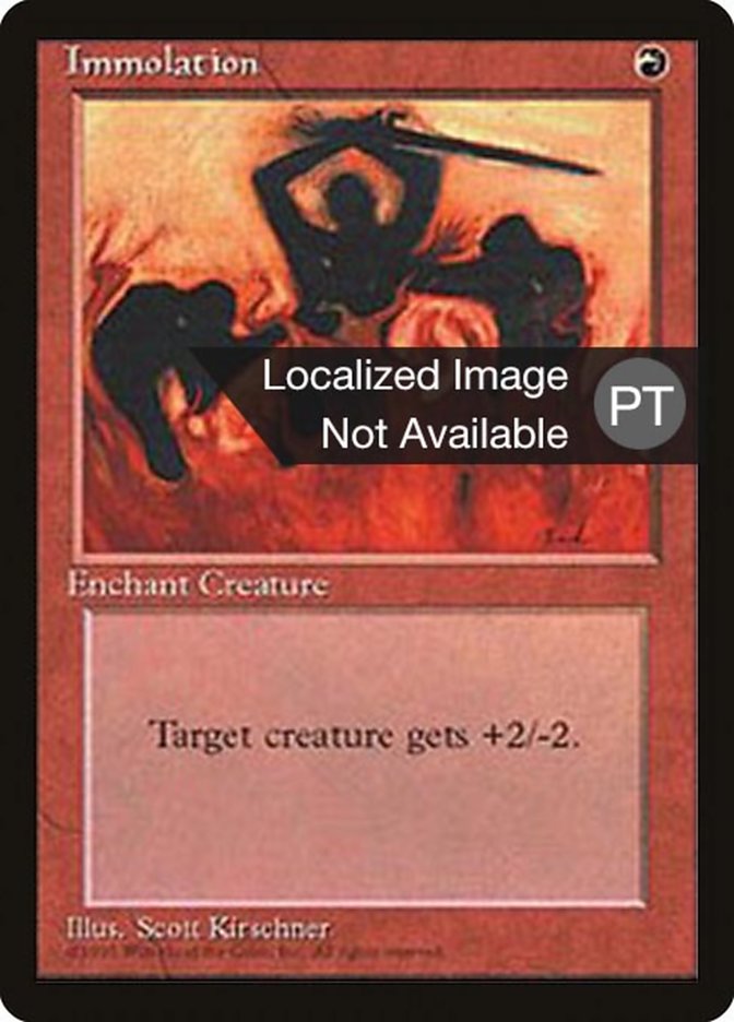 Immolation [Fourth Edition (Foreign Black Border)] | Odin's Place