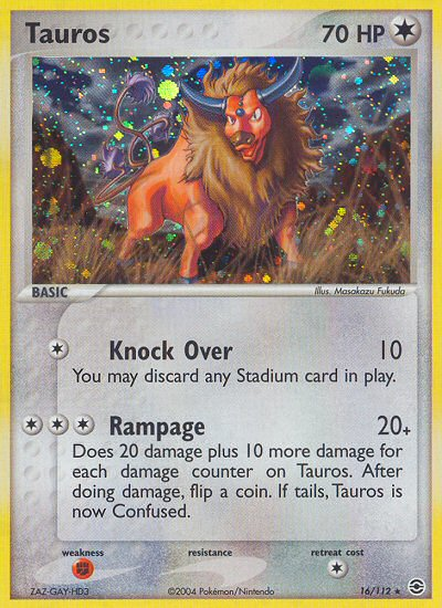 Tauros (16/112) [EX: FireRed & LeafGreen] | Odin's Place