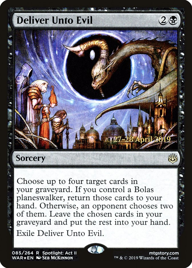 Deliver Unto Evil (85) [War of the Spark Prerelease Promos] | Odin's Place
