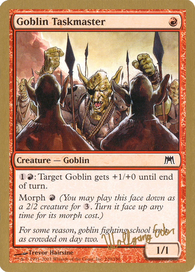 Goblin Taskmaster (Wolfgang Eder) [World Championship Decks 2003] | Odin's Place