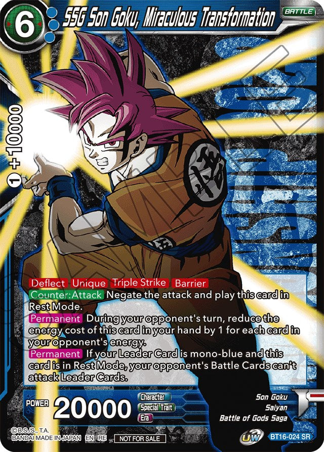SSG Son Goku, Miraculous Transformation (Championship 2022) (BT15-024) [Promotion Cards] | Odin's Place
