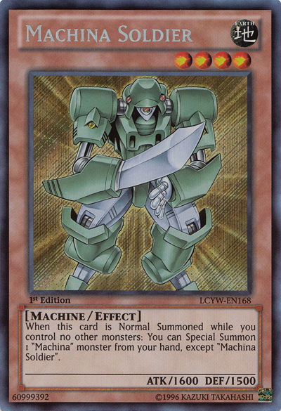 Machina Soldier [LCYW-EN168] Secret Rare | Odin's Place