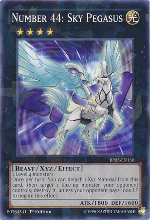 Number 44: Sky Pegasus [BP03-EN130] Shatterfoil Rare | Odin's Place