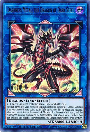 Darkness Metal, the Dragon of Dark Steel [JUMP-EN087] Ultra Rare | Odin's Place