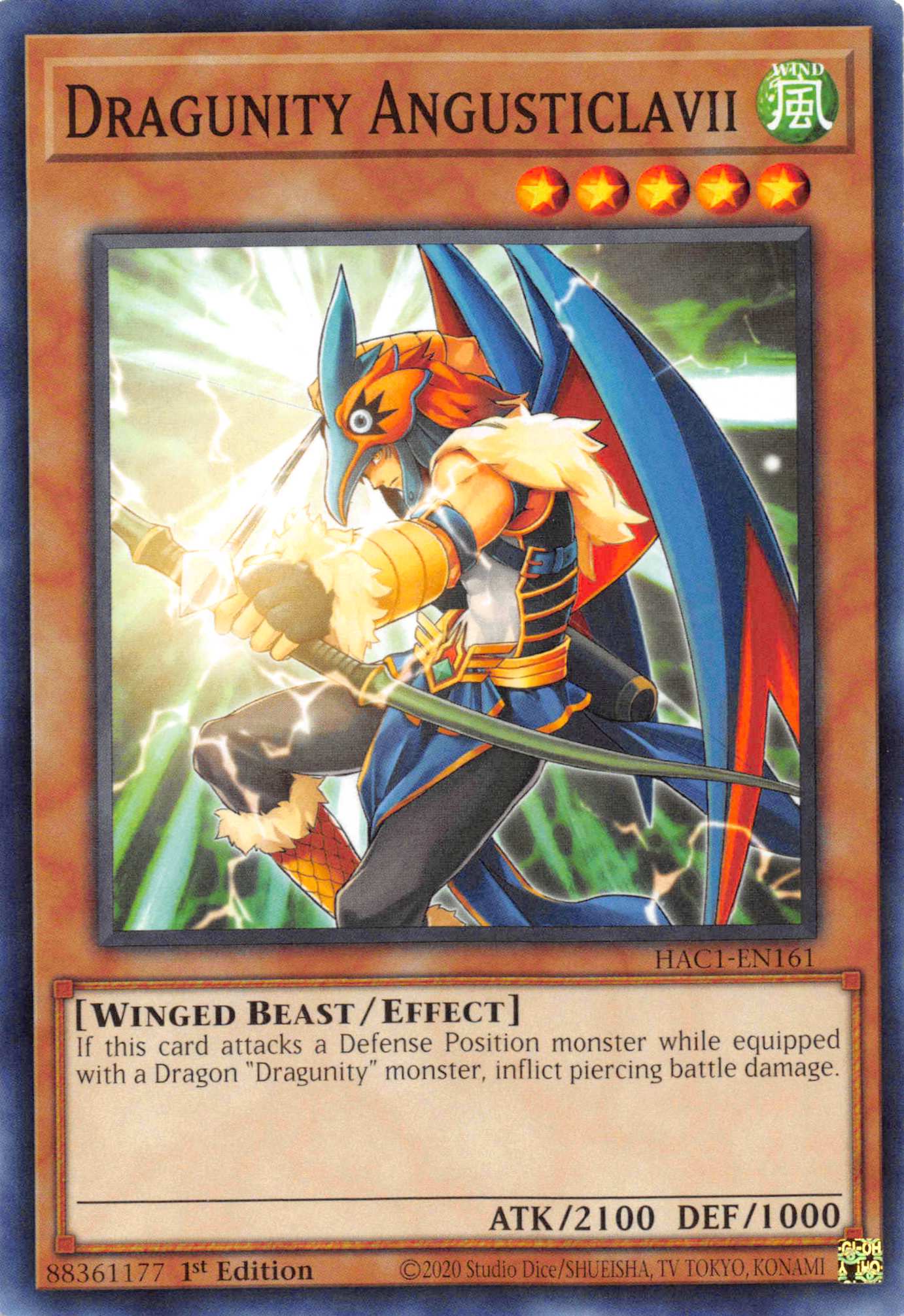 Dragunity Angusticlavii [HAC1-EN161] Common | Odin's Place
