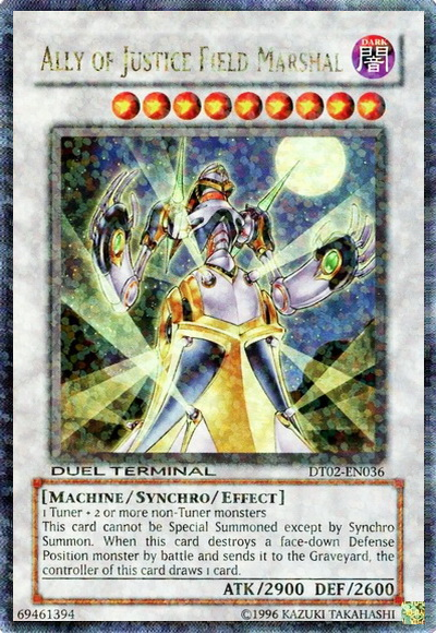 Ally of Justice Field Marshal [DT02-EN036] Ultra Rare | Odin's Place