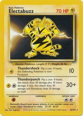 Electabuzz (20/102) [Base Set Unlimited] | Odin's Place