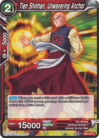 Tien Shinhan, Unwavering Anchor (DB2-003) [Divine Multiverse] | Odin's Place