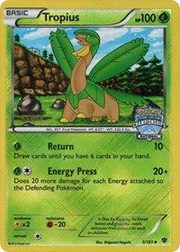 Tropius (5/101) (National Championship Staff Promo) [Black & White: Plasma Blast] | Odin's Place