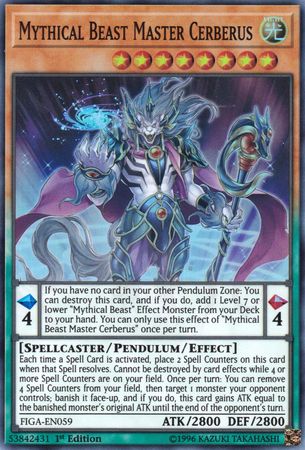 Mythical Beast Master Cerberus [FIGA-EN059] Super Rare | Odin's Place