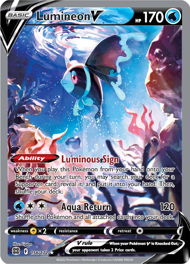 Lumineon V (156/172) [Sword & Shield: Brilliant Stars] | Odin's Place