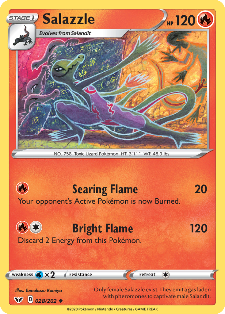 Salazzle (028/202) [Sword & Shield: Base Set] | Odin's Place