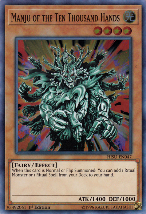 Manju of the Ten Thousand Hands [HISU-EN047] Super Rare | Odin's Place