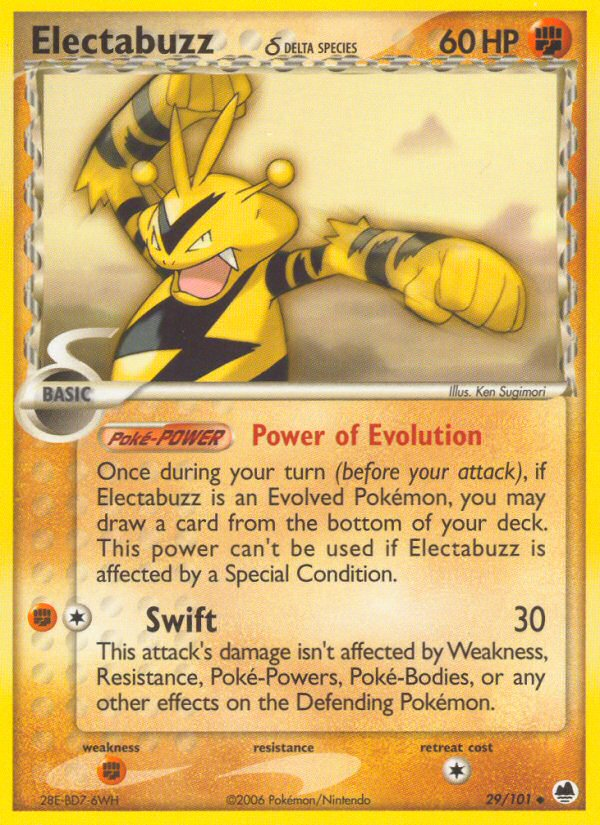 Electabuzz (29/101) (Delta Species) [EX: Dragon Frontiers] | Odin's Place