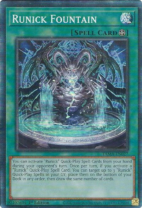 Runick Fountain [TAMA-EN027] Collector's Rare | Odin's Place