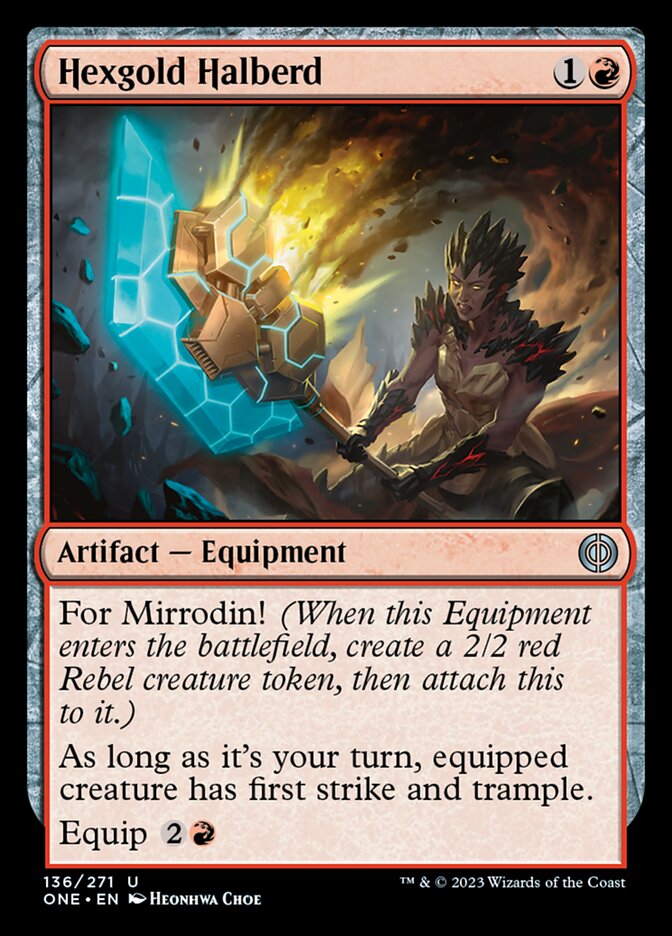 Hexgold Halberd [Phyrexia: All Will Be One] | Odin's Place