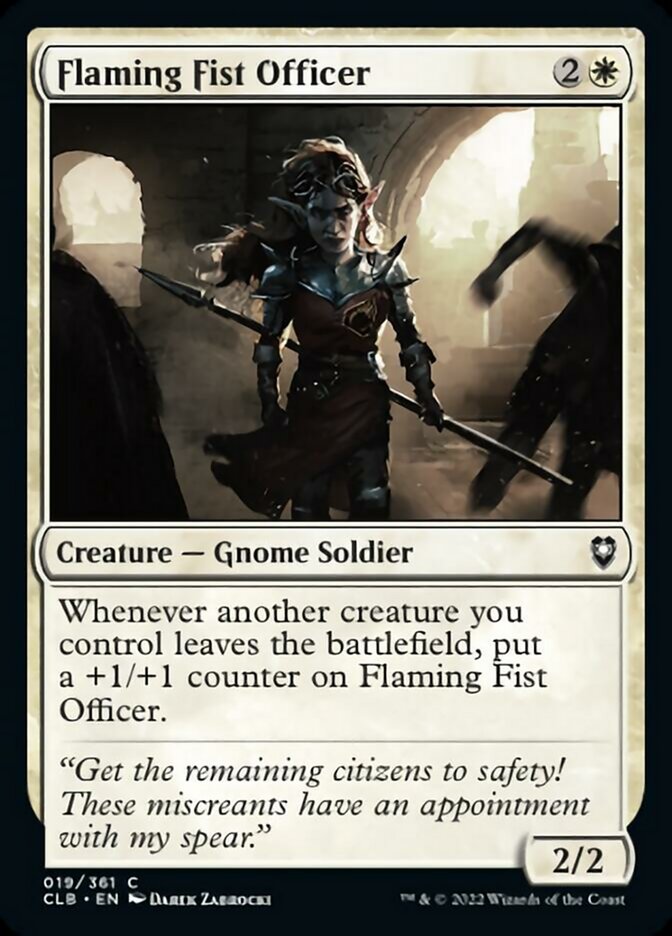 Flaming Fist Officer [Commander Legends: Battle for Baldur's Gate] | Odin's Place