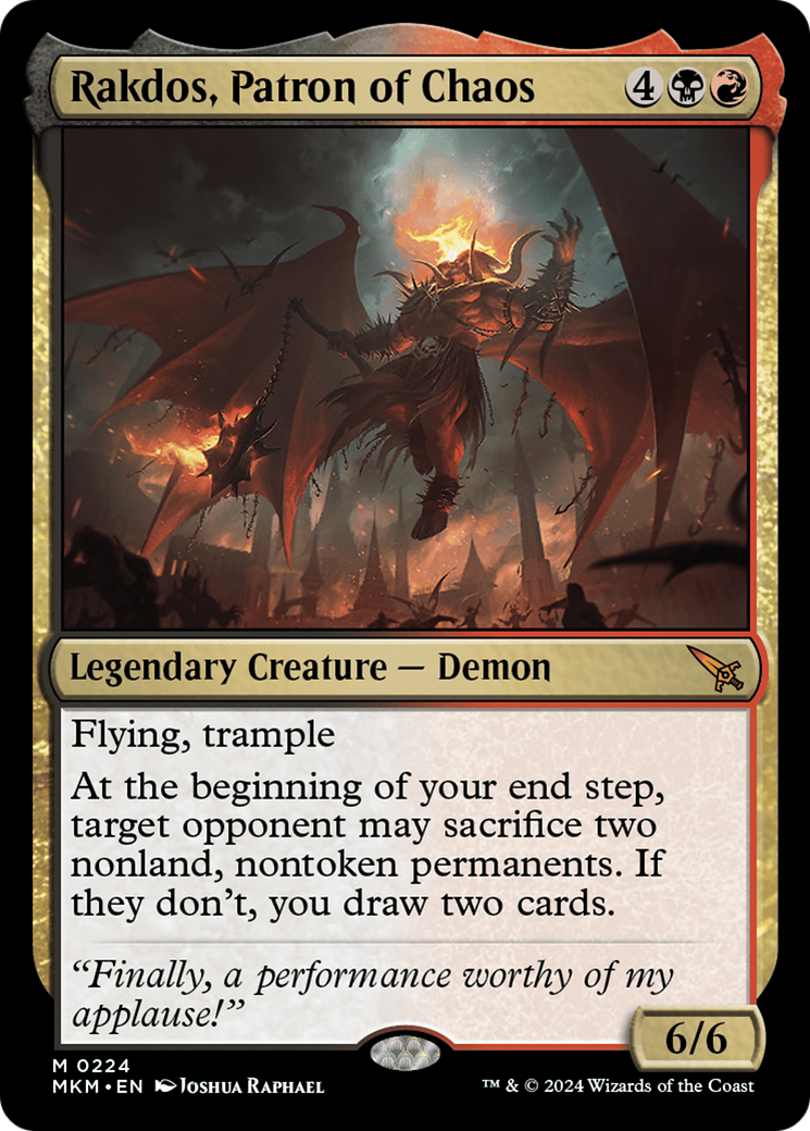 Rakdos, Patron of Chaos [Murders at Karlov Manor] | Odin's Place