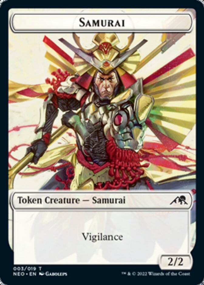 Samurai // Keimi Double-Sided Token [Kamigawa: Neon Dynasty Tokens] | Odin's Place