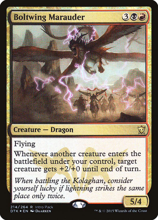 Boltwing Marauder (214) (Intro Pack) [Dragons of Tarkir Promos] | Odin's Place