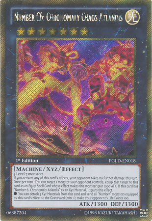 Number C6: Chronomaly Chaos Atlandis [PGLD-EN018] Gold Secret Rare | Odin's Place