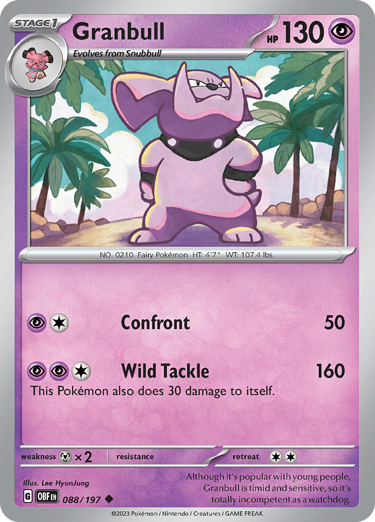 Granbull (088/197) [Scarlet & Violet: Obsidian Flames] | Odin's Place