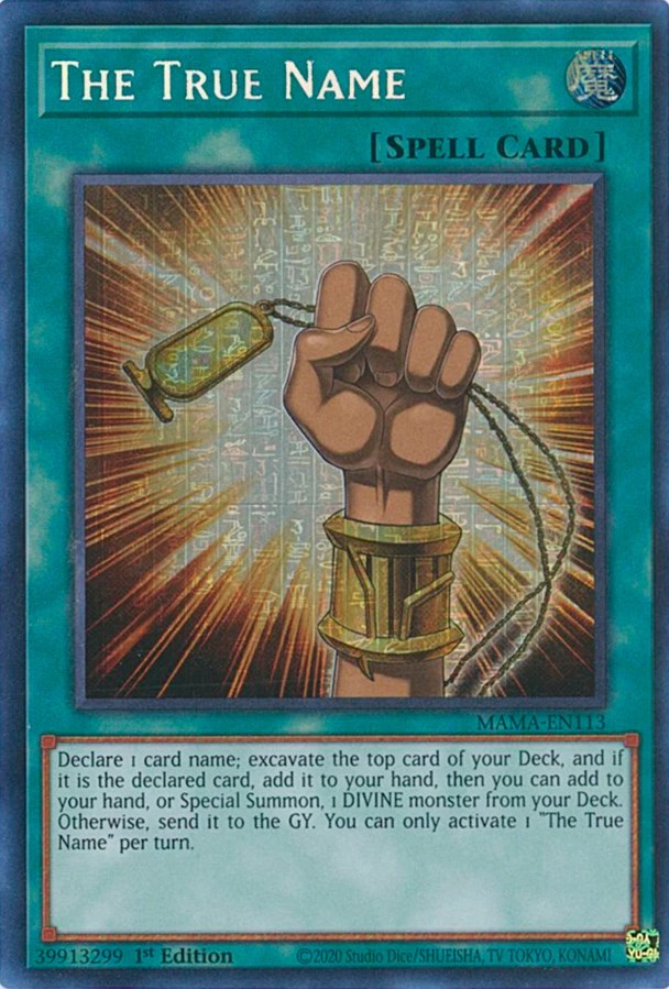 The True Name [MAMA-EN113] Secret Pharaoh's Rare | Odin's Place