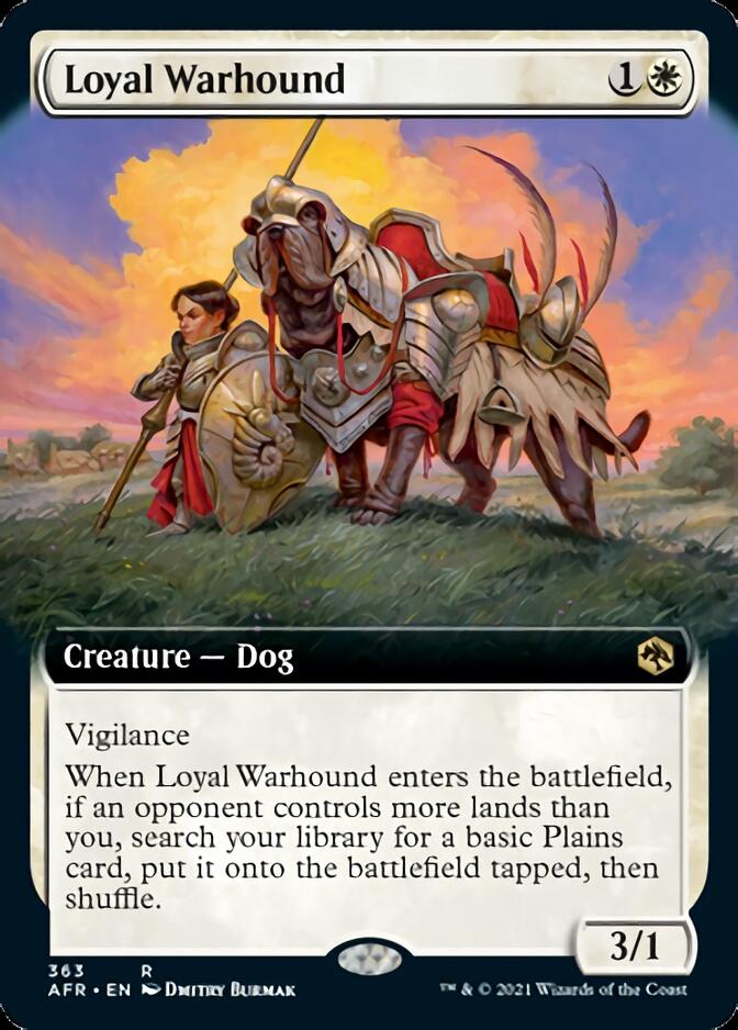 Loyal Warhound (Extended Art) [Dungeons & Dragons: Adventures in the Forgotten Realms] | Odin's Place