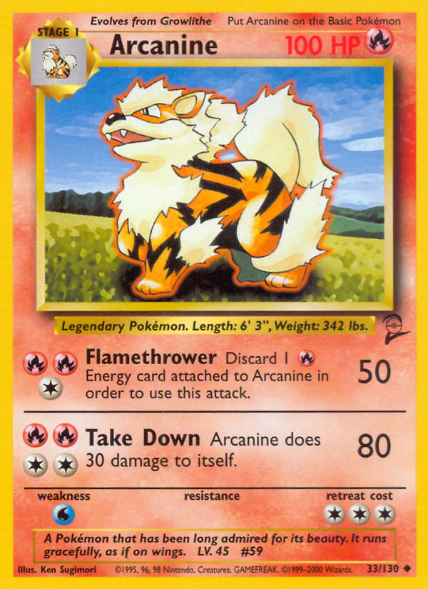 Arcanine (33/130) [Base Set 2] | Odin's Place