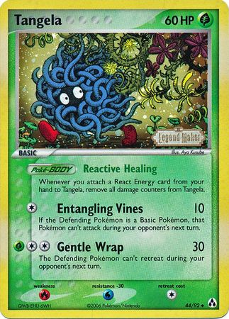 Tangela (44/92) (Stamped) [EX: Legend Maker] | Odin's Place