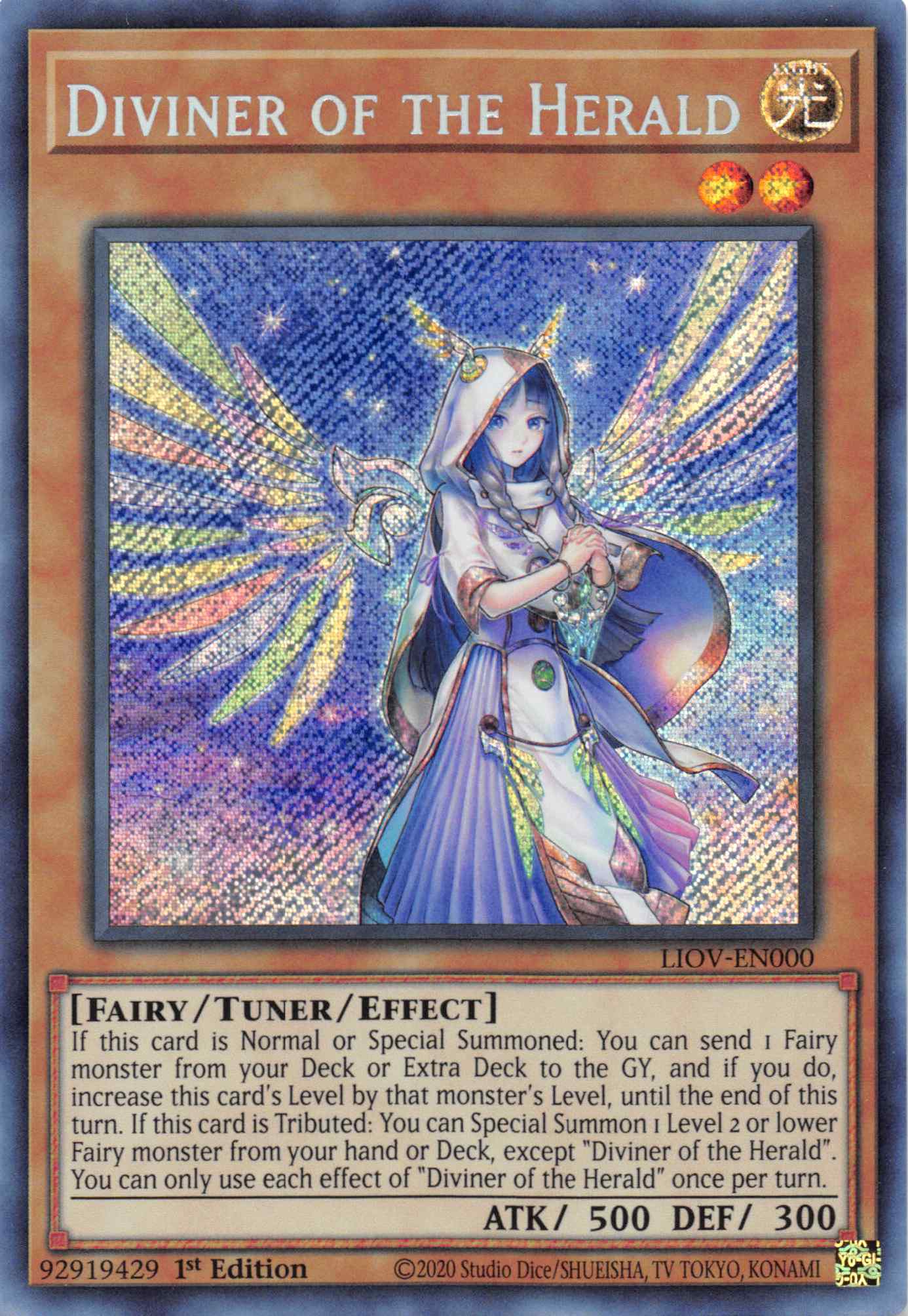Diviner of the Herald [LIOV-EN000] Secret Rare | Odin's Place