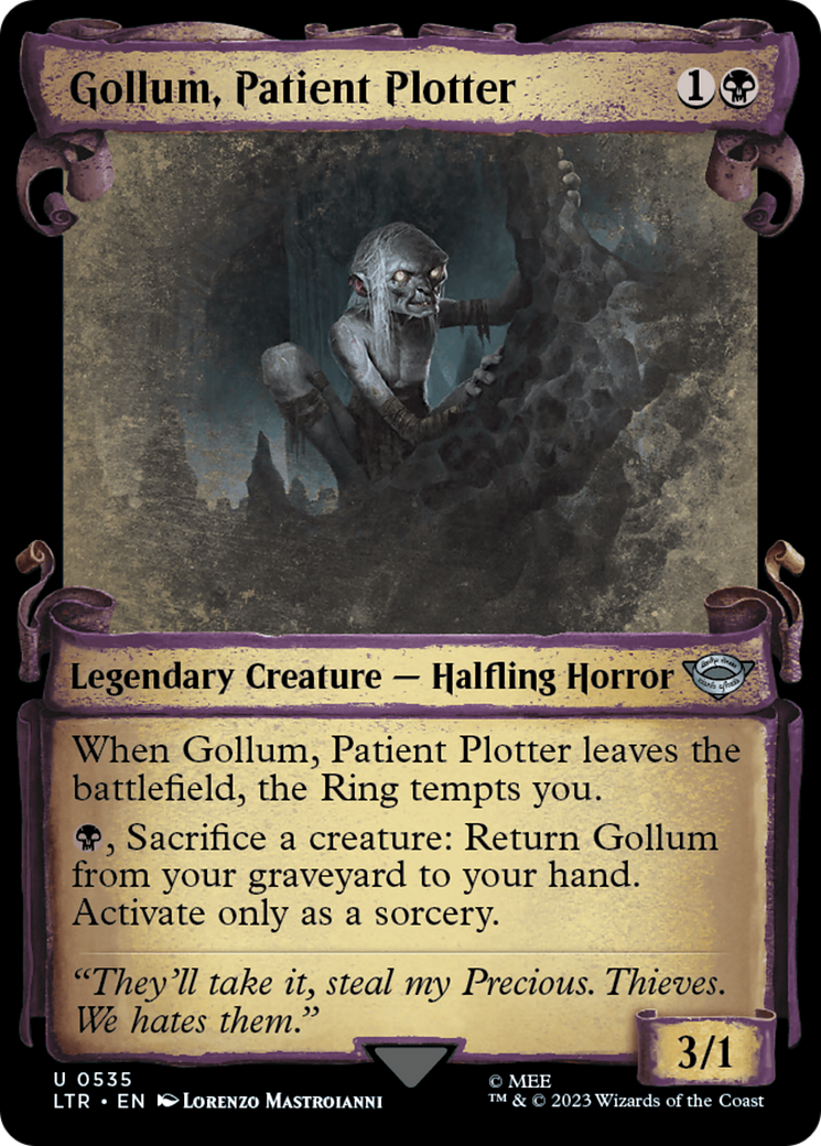Gollum, Patient Plotter [The Lord of the Rings: Tales of Middle-Earth Showcase Scrolls] | Odin's Place
