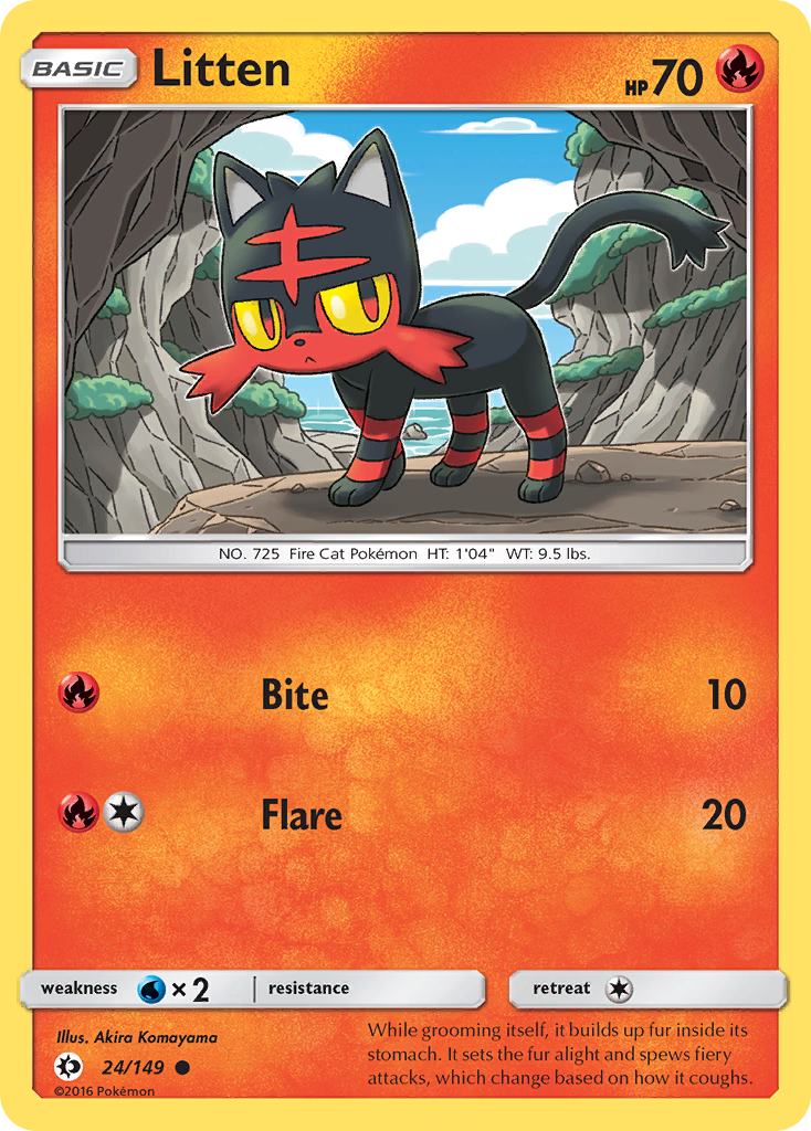 Litten (24/149) [Sun & Moon: Base Set] | Odin's Place